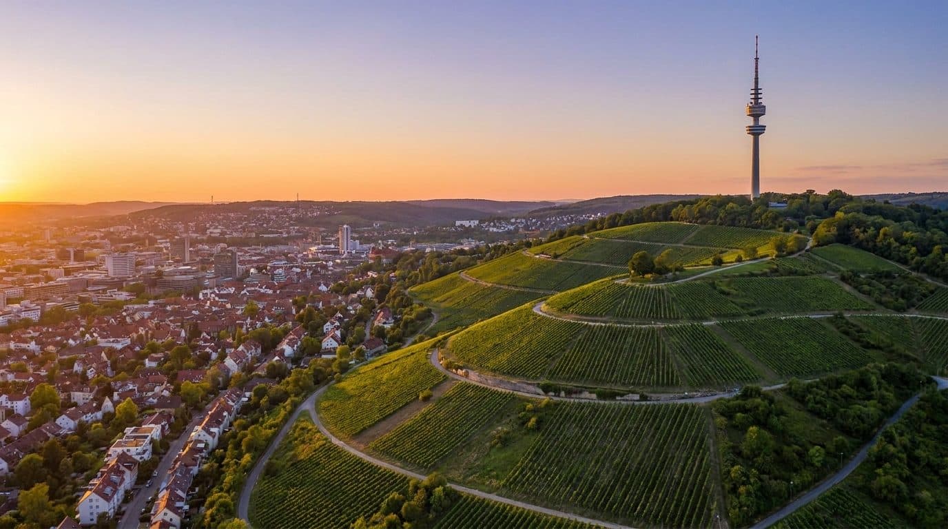 KI-generierte Stadtansicht von Stuttgart